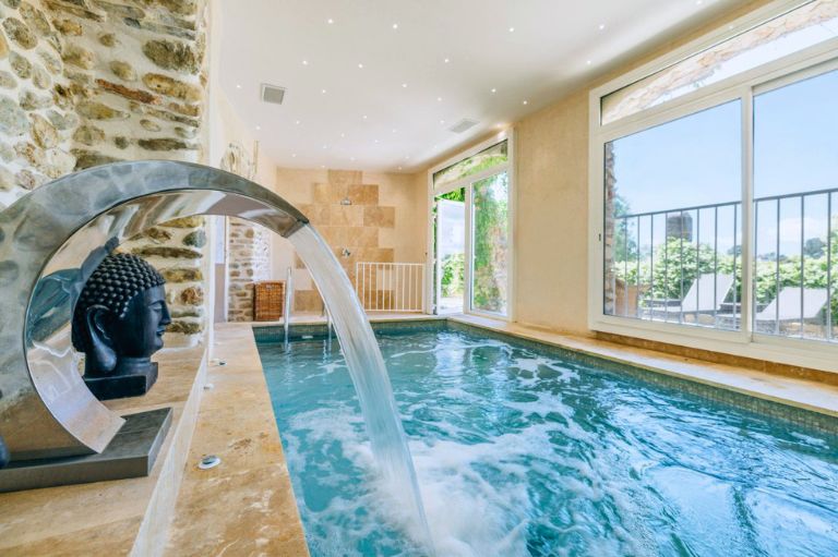 Wellness afdelingen på Château Le Cagnard, Frankrig Wellness afdelingen på Château Le Cagnard, Frankrig