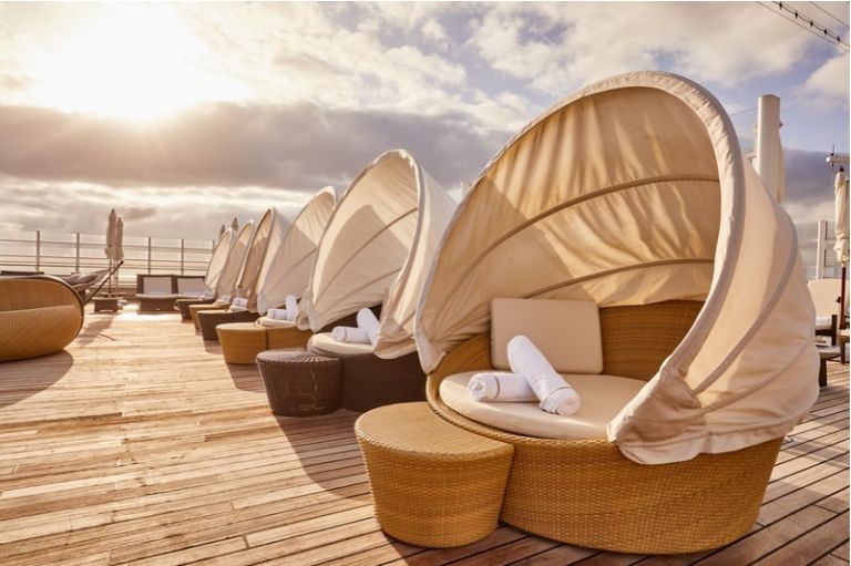 Soldæk ombord på Europa 2, Hapag-Lloyd Cruises