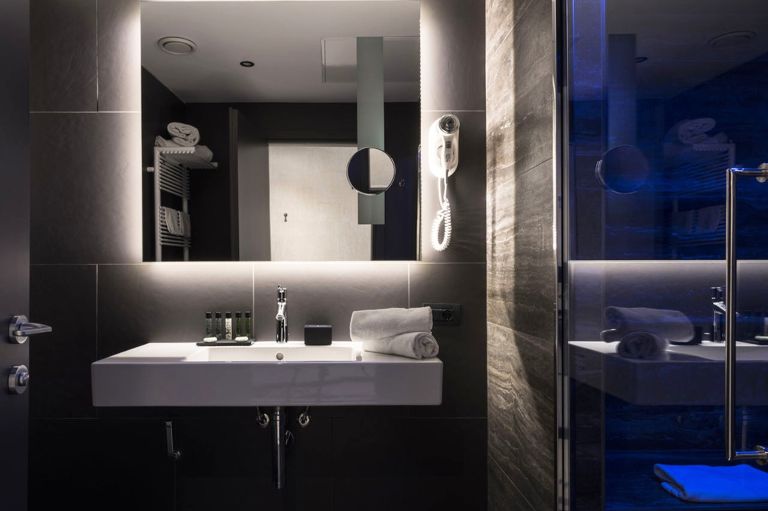 Badeværelse på Hotel Manin, Milano, Italien