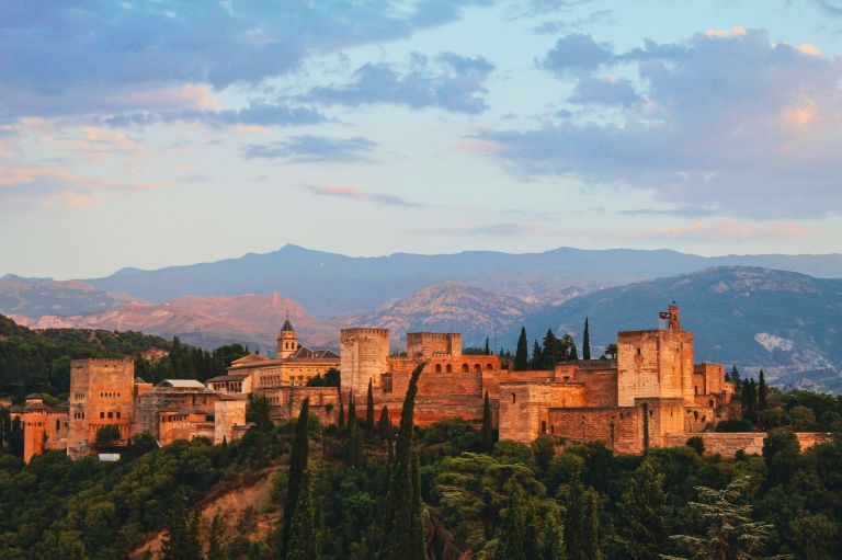 Alhambra i Andalusien, Spanien