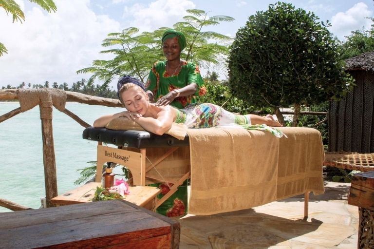 Nyd afslappende massage på The Island Pongwe, Zanzibar