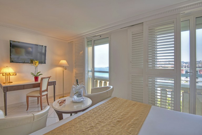 Værelse med delvis havudsigt, Hotel West End Nice, Frankrig