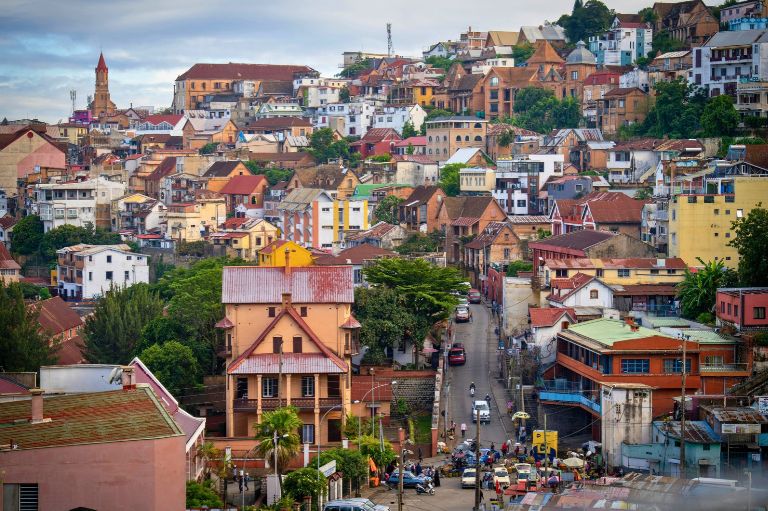 Hovedstaden Antananarivo på Madagaskar