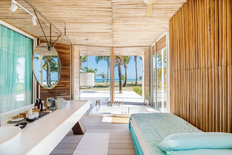 Badeværelse i villa på Miavana, Madagaskar