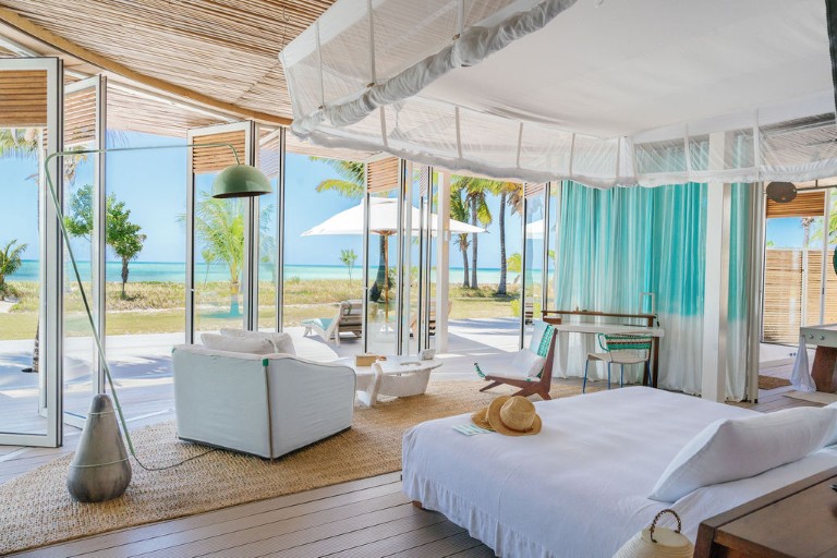 Soveværelse i villa på Miavana, Madagaskar