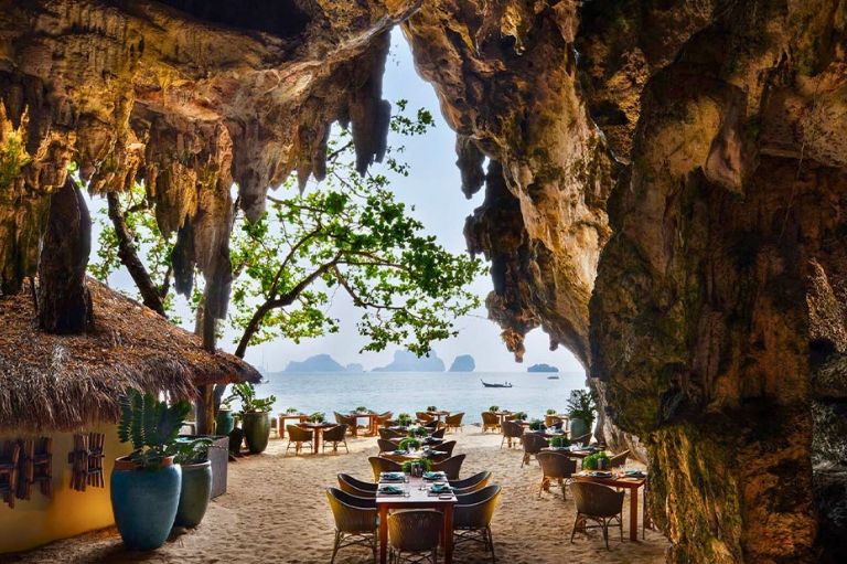The Grotto på Rayavadee på Krabi, Thailand