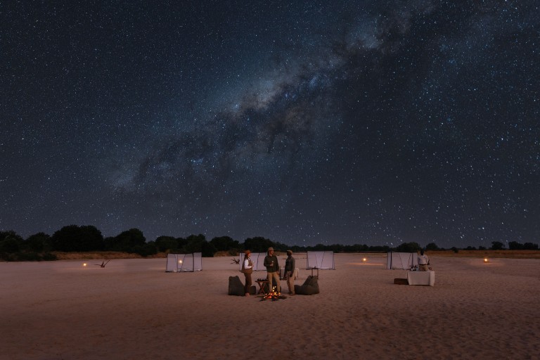 Stjernehimmel på Time + Tide Sleepout Under the Stars, Zambia, Afrika